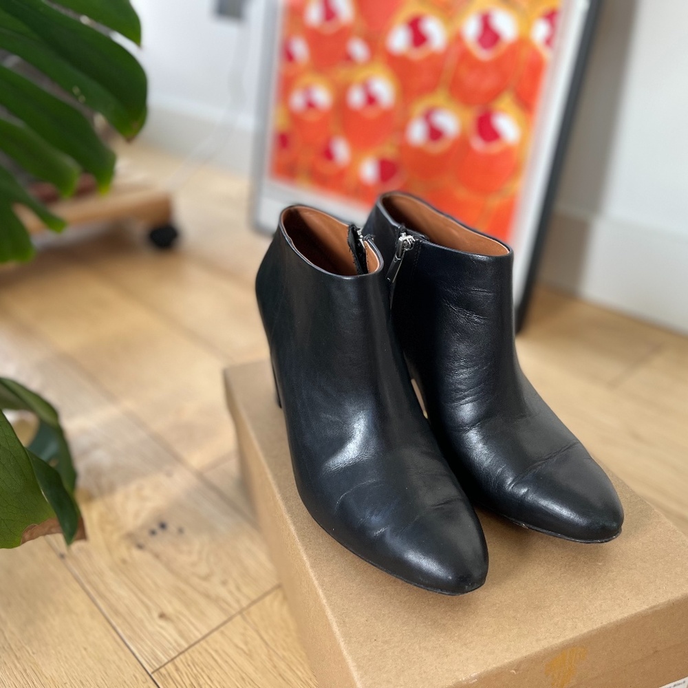 & Other Stories Genuine Leather Heeled Boots